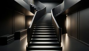 Zwarte open trap: Modern en Uitnodigend