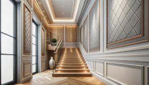 Lambrisering in het trappenhuis: Stijlvolle Wandbekleding