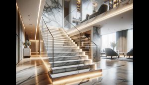 Traprenovatie met marmerlook: Modern en Stijlvol